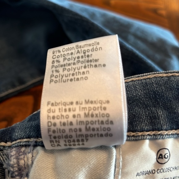 AG-ED DENIM LEGGING SUPER SKINNY ANKLE. SIZE 23. NWOT MEDIUM WASH. - Picture 8 of 13